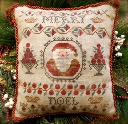 Homespun Elegance Cinnamon Stick Christmas XXVI Merry Noel Sampler Santa - HE243 - Leaflet