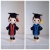 Graduation boy doll