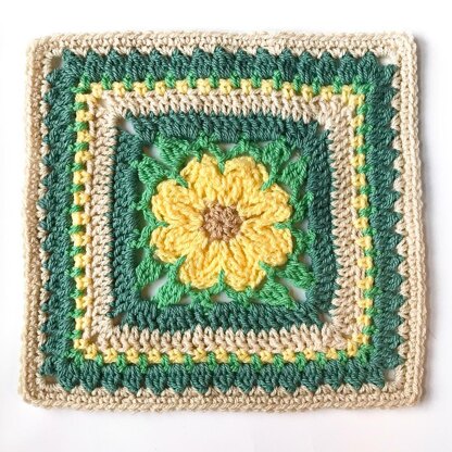 Daisy Afghan Square