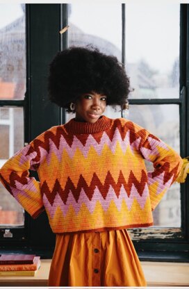 Spice Zig Zag Sweater