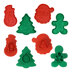 R&M Double Sided Christmas Pastry & Cookie Stamps Set of 4