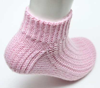 Pink Bubblegum Socks - Toe Up (DK)