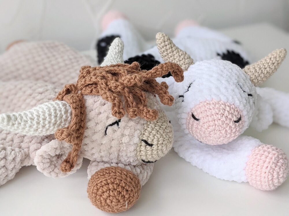 Crochet cow blanket online pattern