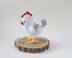 Helen, the crocheted plush hen
