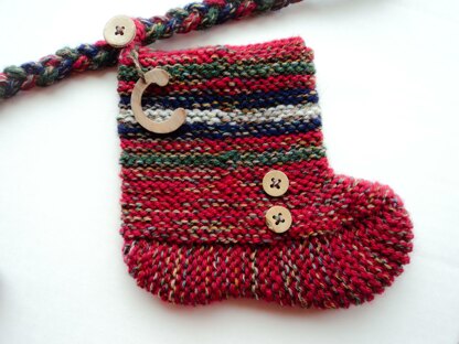 Rustic Xmas Stocking Garland and matching tree Skirt