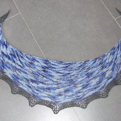 Ocean waves shawl - knitting pattern
