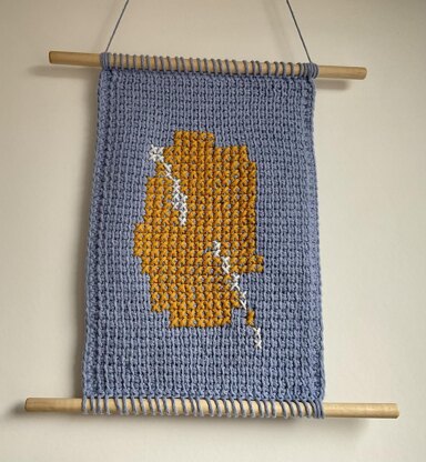 Hook and Yarn Wall Hanging