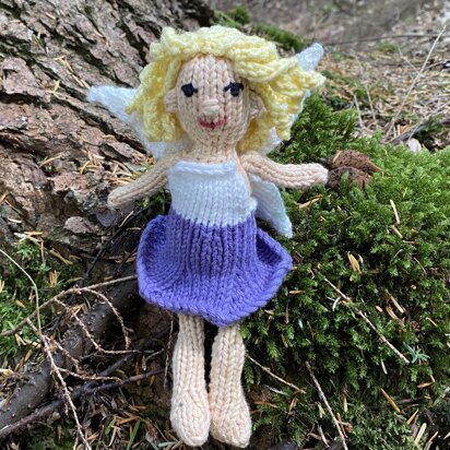 Morning Glory Flower Fairy - knitting pattern