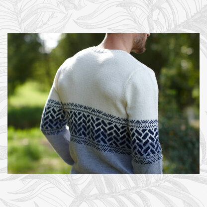 Edward Jumper - Sweater Knitting Pattern For Men in Willow & Lark Ramble