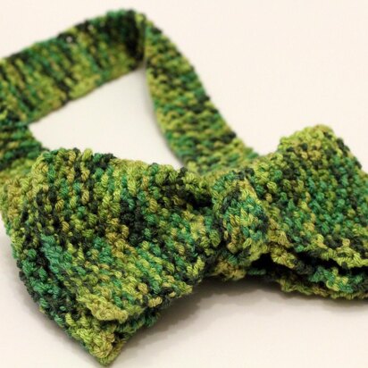 Seed Stitch Bow Tie