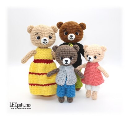 Bear Family Crochet Pattern
