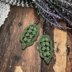 45. Leaf-shaped dangle earrings