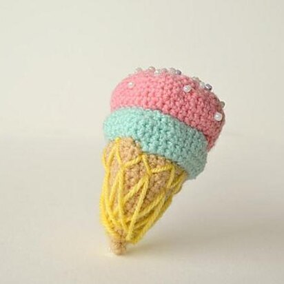 Ice Cream Crochet Pattern, Ice Cream Amigurumi, Food Crochet Pattern, Food Amigurumi