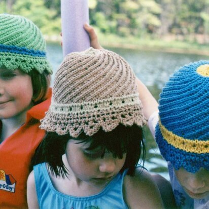 Swirling Sun Hat - knitting pattern