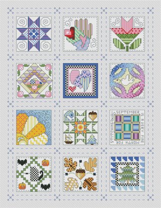 Quilt Block of the Month Sampler - PDF