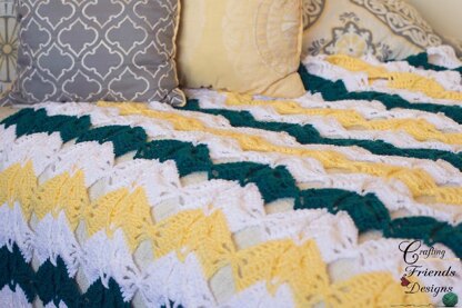 Diamond Burst Chevron Afghan