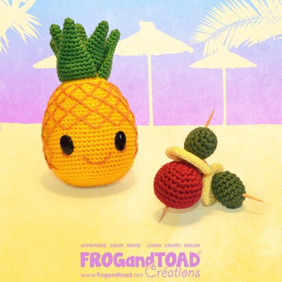 Pineapple Party Fruit Food - Amigurumi Crochet - FROGandTOAD Créations