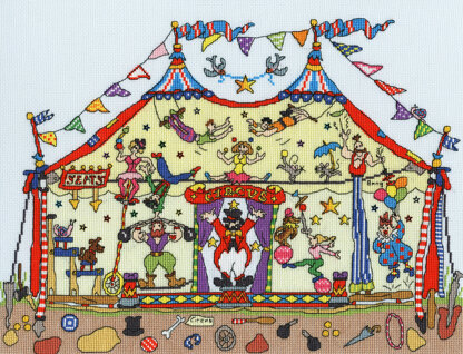 Bothy Threads Cut Thru' Big Top Cross Stitch Kit - 34cm x 36cm