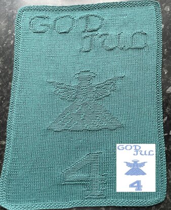 Nr. 446 4. Angel God Jul guest towel