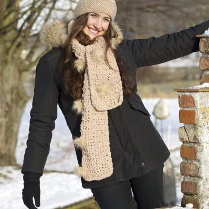 One Ball Bunny Scarf in Universal Yarn Bunny PDF