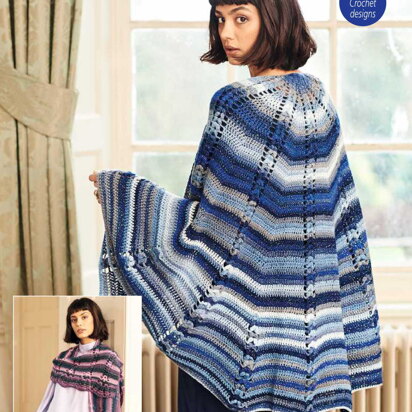 Crochet Shawls in Stylecraft Cabaret - 9784 - Downloadable PDF