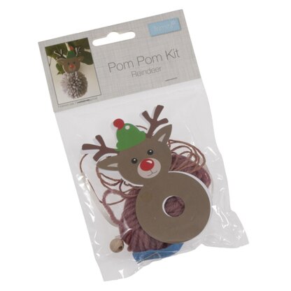 Trimits Pom Pom Reindeer Kit - 11 x 5cm