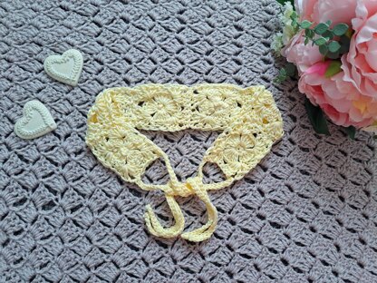 Crochet Buttercup Flower Headband/Hairband Pattern