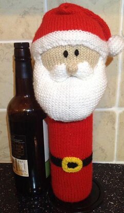 Father Christmas Wine Bottle Cover