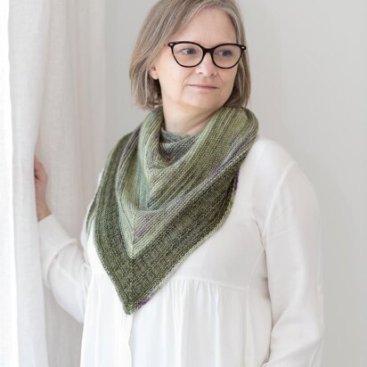 It's in the Ribbing Shawl - knitting pattern