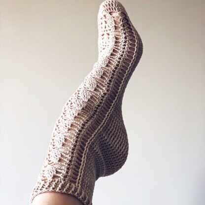 Leaf Lace Socks