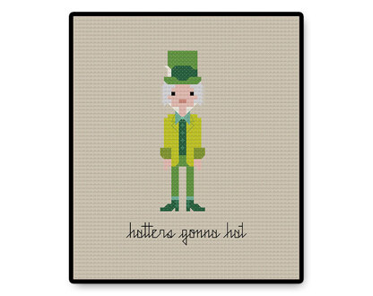 Hatters Gonna Hat - PDF Cross Stitch Pattern