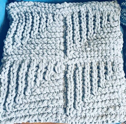 Brioche Knit Style Blanket