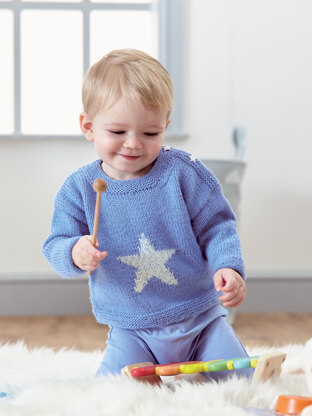 Bo Peep Little Star Sweater and Cardigan in West Yorkshire Spinners - DBP0122 - Downloadable PDF