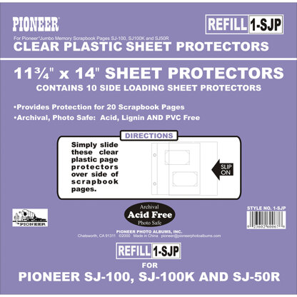 Pioneer Post Bound Side Load Refill Pages 11.75"x14" 10/Pkg - 196765