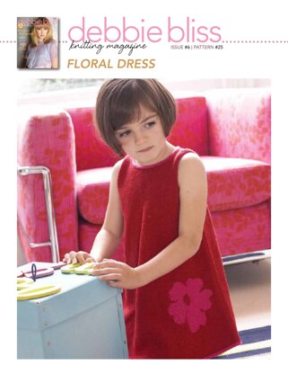 Debbie Bliss Floral Dress PDF - Debbie Bliss Knitting Magazine #6