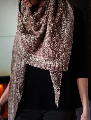 Tartanesque shawl