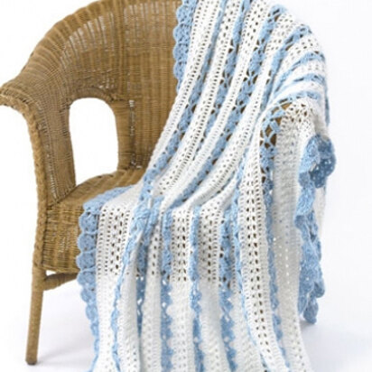 Open Lacy Throw in Caron Simply Soft - Downloadable PDF
