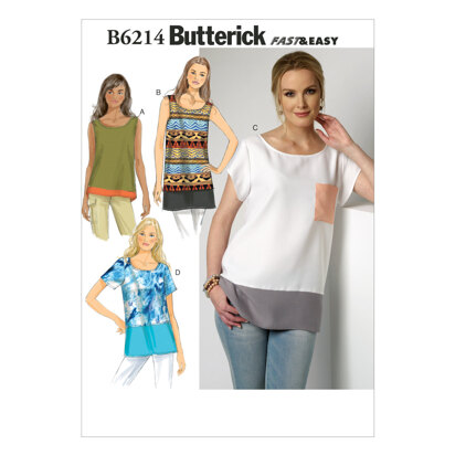 Butterick Misses' Top B6214 - Sewing Pattern