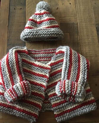 Chunky jacket and hat for my great Neice
