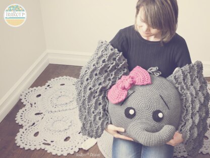 Josefina and Jeffery Elephant Pillow