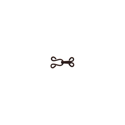 Prym Fur Hooks & Eyes Black Covered