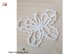 Openwork white butterfly crochet