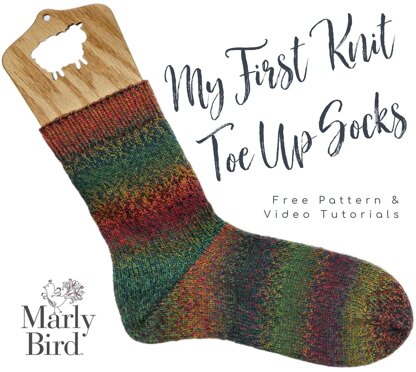 My First Toe Up Knit Socks