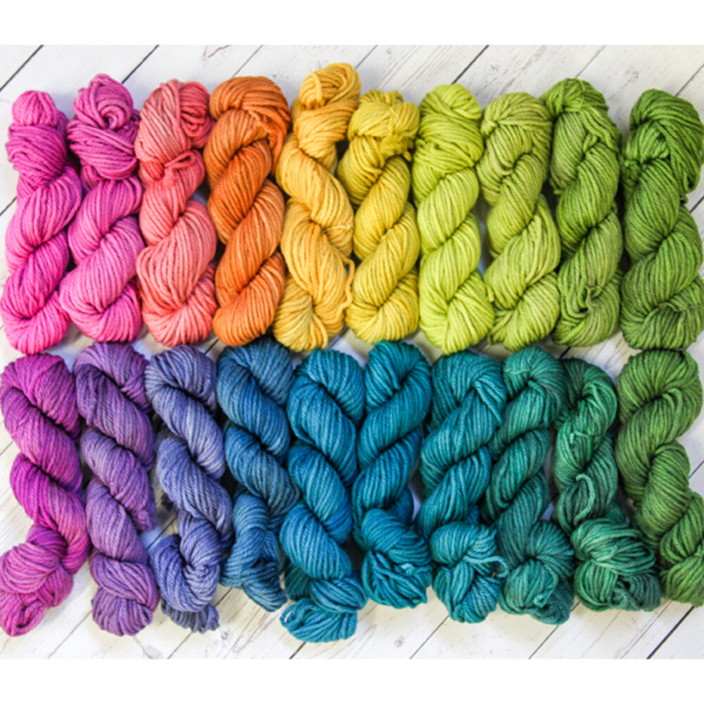 Wonderland Yarns So Fond of Rainbows in March Hare Yarn at WEBS