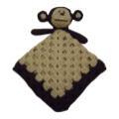 Monkey Security Blanket Lovey Comforter Crochet pattern by