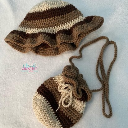 Crochet Bucket Hat & Bag