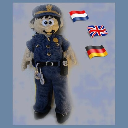 Officer Mike amigurimi doll