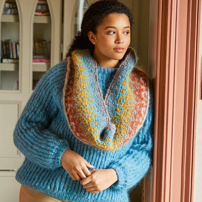 Draft (EN,FR) Cowl in Rowan - Downloadable PDF