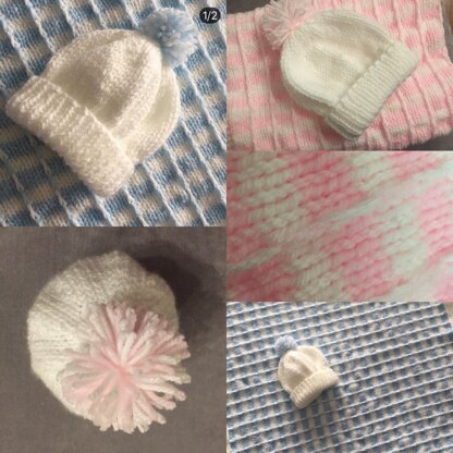 Baby blanket and hat