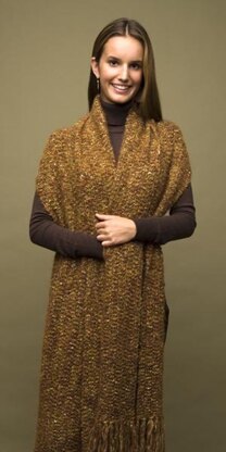 Knitting Elegant Comfort Shawl in Lion Brand Moonlight Mohair - 60392-K